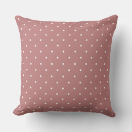 Antique Rose and white dots 2 Cushion