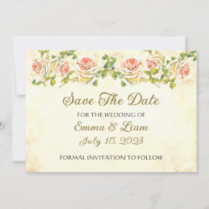 Antique Rose Collection -  Save The Date Wedding