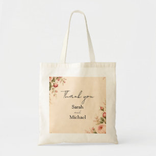 antique rose garden tote bag