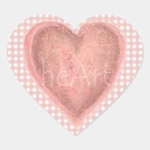 Antique Rose Heart Sticker