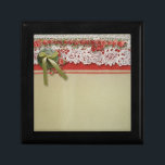 Antique Rose Lace Rustic Red Victorian Burlap Gift Box<br><div class="desc">This beautiful image is a photographic reproduction of real burlap, lace, linen, roses, button and bow. Perfect for the rustic wedding design for invitations, thank you cards, and other wedding stationery. What a beautiful vintage wedding theme -- antique lace and vintage roses. This design of vintage roses and lace is...</div>