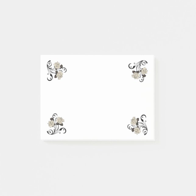 Antique Rose Notepad (Front)