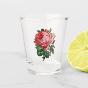 Antique Rose Shot Glass