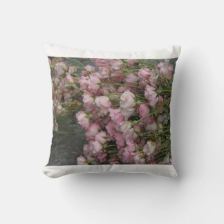 Antique rose spray cushion