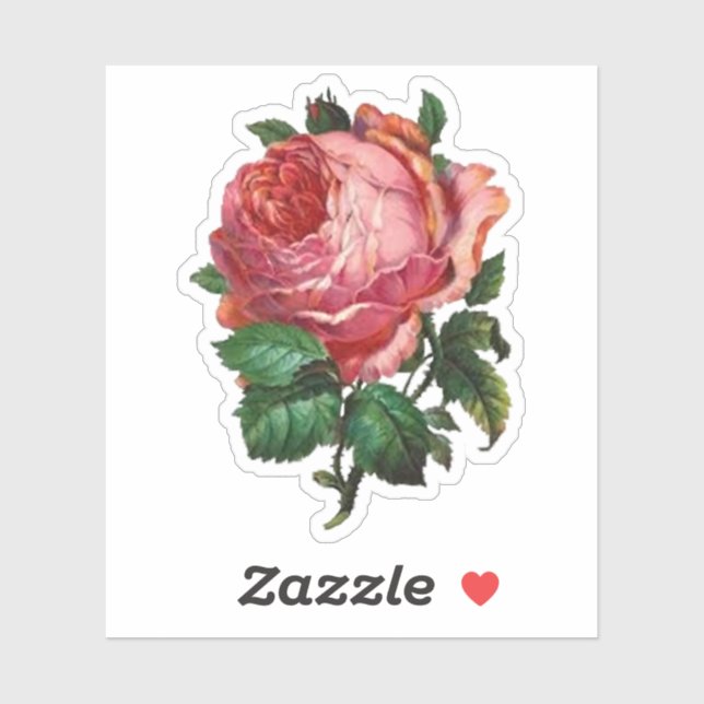 Antique Rose Sticker (Sheet)