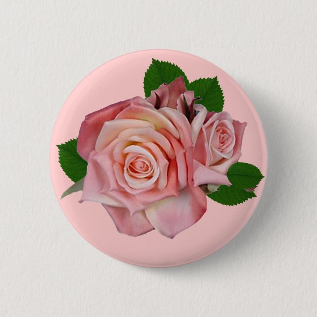 Antique Roses 6 Cm Round Badge (Front)