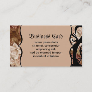 Antique Roses And Thorns Business Card