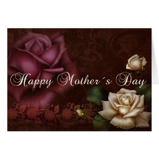 Antique Roses Mother´s Day Card