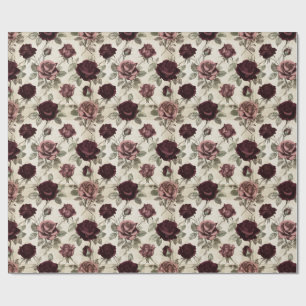 Antique Roses Wrapping Paper