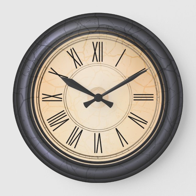 Antique Round Wall Clock (Front)