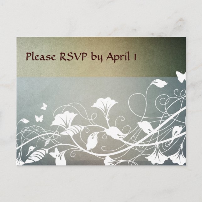 Antique RSVP Invitation Postcard (Front)