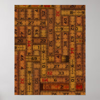 Antique Ruler Measured Pattern