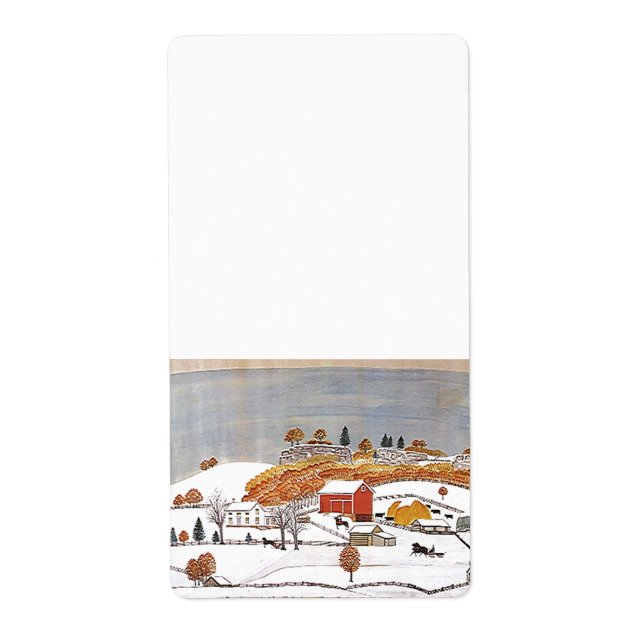 Antique Rural Pastoral Folk Art Label Farm Product (Front)