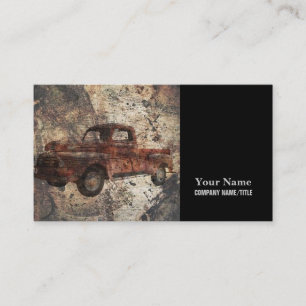 Antique Rustic Old Truck Business Card
