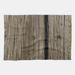 Antique Rustic Wooden Kitchen Towels