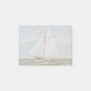 Antique Sailing Ship Sloop Yacht Sailboat Ocean Post-it Notes