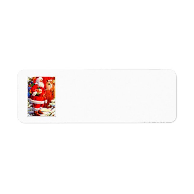 Antique Santa Address Labels (Front)