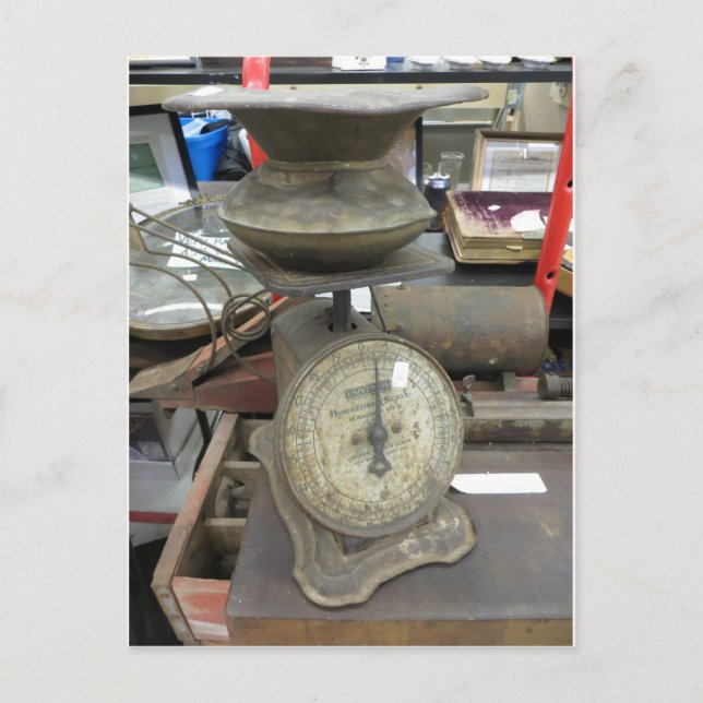 Antique Scale Postcard (Front)