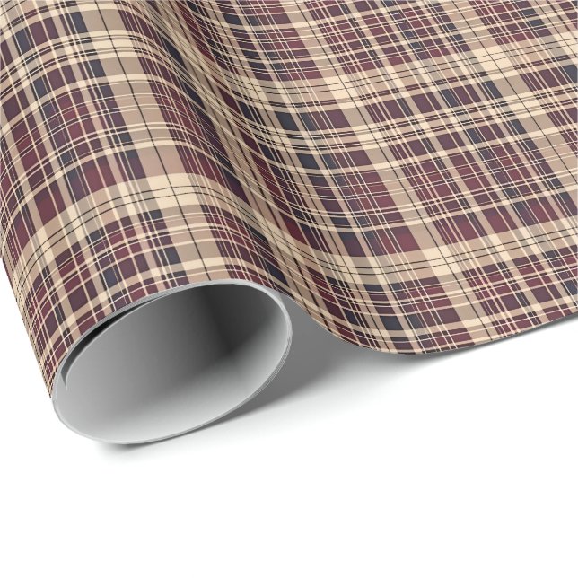 Antique Scottish Tartan  Wrapping Paper (Roll Corner)