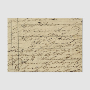 Antique Script Writing Historic Calligraphy Tissue Paper