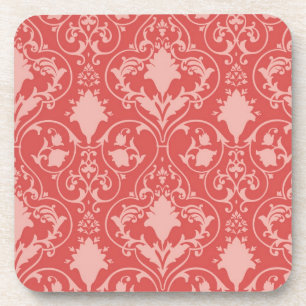 Antique scroll wallpaper coaster