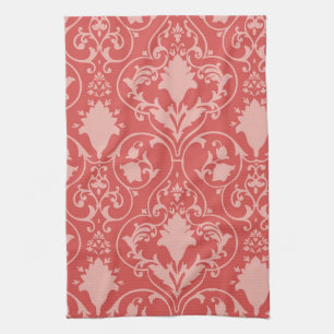 Antique scroll wallpaper tea towel
