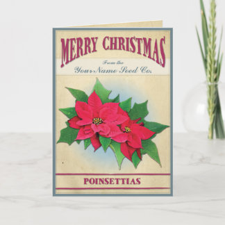 Antique Seed Packet Card: Traditional Version Holiday Card