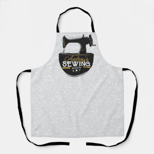 Antique Sewing Machine ADD NAME Seamstress Tailor Apron