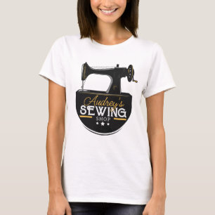 Antique Sewing Machine ADD NAME Seamstress Tailor T-Shirt