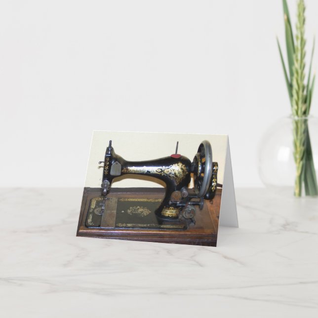 Antique Sewing Machine Notecard (Front)