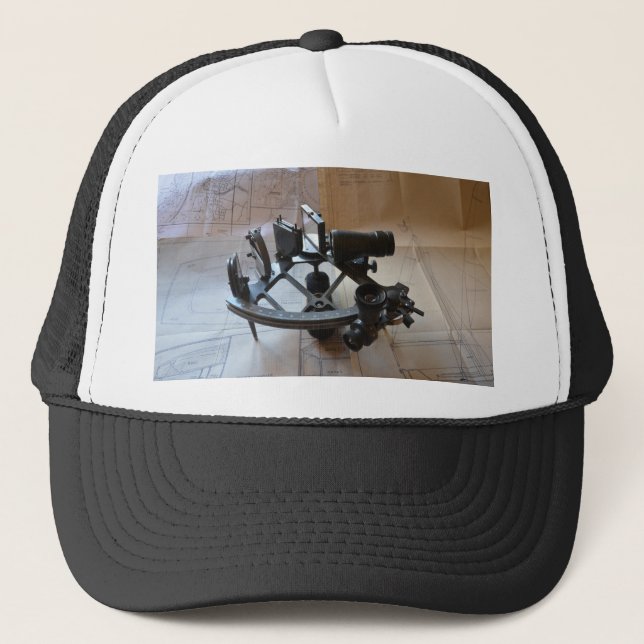 Antique Sextant Trucker Hat (Front)