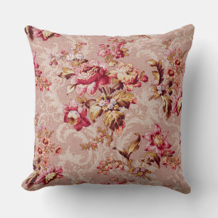 Antique Shabby Beautiful floral pattern Vintage Cushion