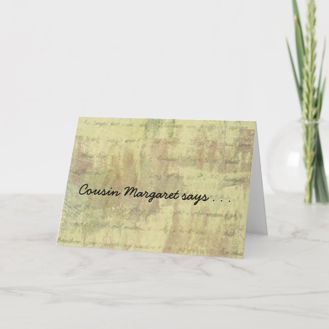 Antique Shabby Family Reunion Invitations (Front)