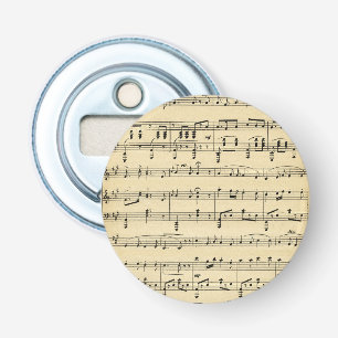 Antique Sheet Music Bottle Opener
