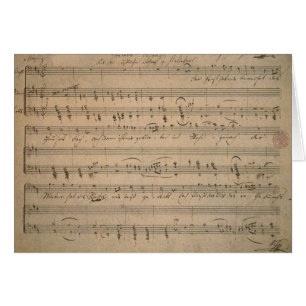 Antique Sheet Music from 1822, Song of the Old Man