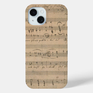 Antique Sheet Music from 1822, Song of the Old Man iPhone 15 Case