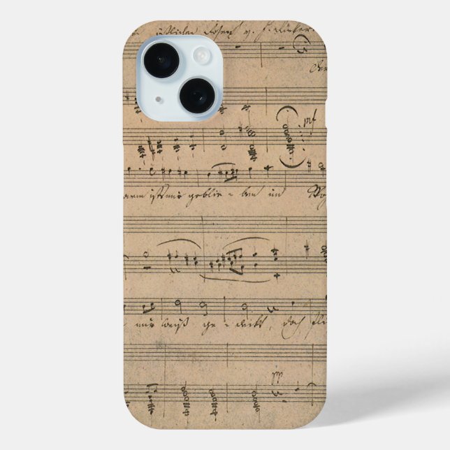 Antique Sheet Music from 1822, Song of the Old Man Case-Mate iPhone Case (Back)