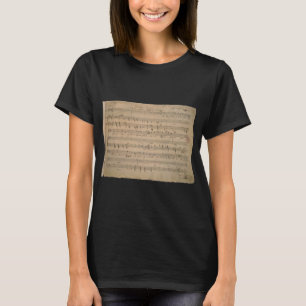 Antique Sheet Music from 1822, Song of the Old Man T-Shirt