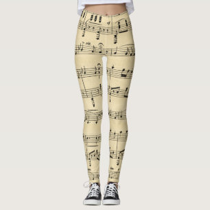 Antique Sheet Music Leggings