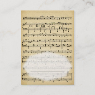 Antique Sheet Music Place Card