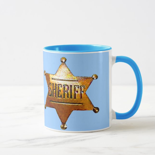 Antique Sheriff's Badge  Mug (Right)