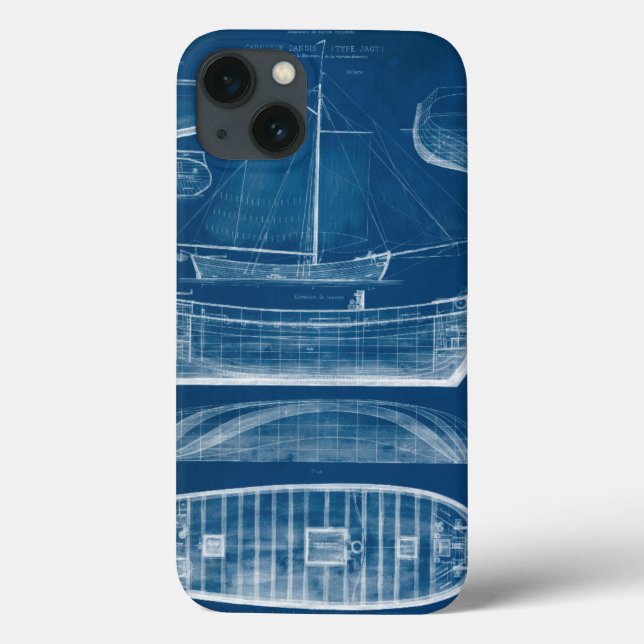 Antique Ship Blueprint II Case-Mate iPhone Case (Back)