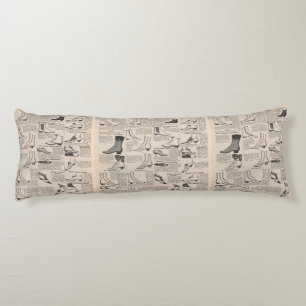 Antique Shoe Advertising Catalogue Body Cushion