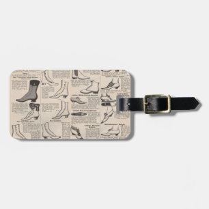 Antique Shoe Advertising Catalogue Luggage Tag