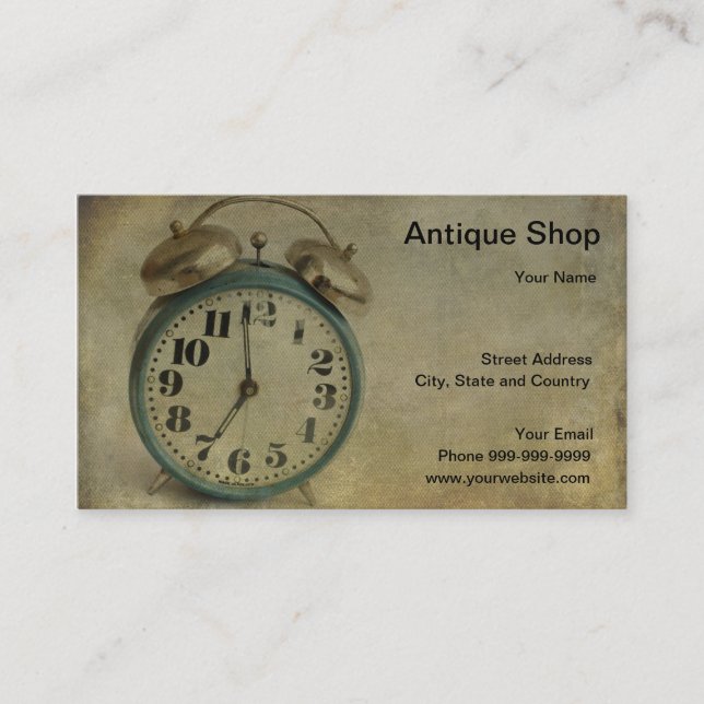 Antique Shop Business Card (Front)
