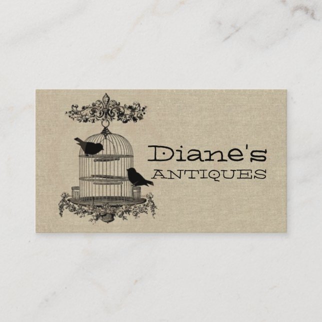 Antique Shop Business Card (Front)