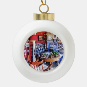Antique Shop Ceramic Ball Christmas Ornament