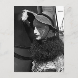 Antique Shop Mannequin, 1941 Postcard