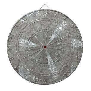 Antique Silver Grey Decorative Kaleidoscopic Dartboard