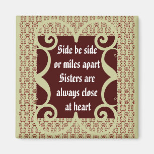 ANTIQUE  SISTERS MAGNET